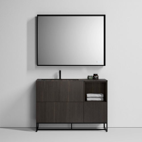 Specchio da bagno a muro - PIGRECO - IDEAGROUP - contemporaneo / rettangolare / in alluminio