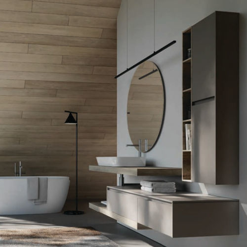 Mobile lavabo sospeso - NYÙ 07 - IDEAGROUP - in HPL / contemporaneo / senza ante