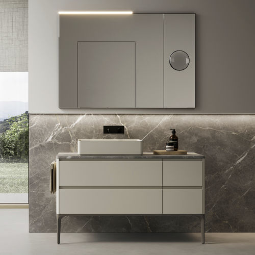 Mobile lavabo da appoggio - 11 - IDEAGROUP - in marmo / contemporaneo / senza ante