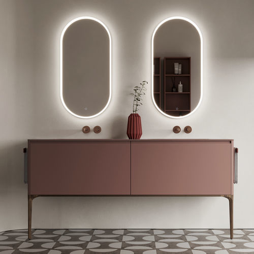 Mobile lavabo doppio - 14 - IDEAGROUP - da appoggio / sospeso / in legno