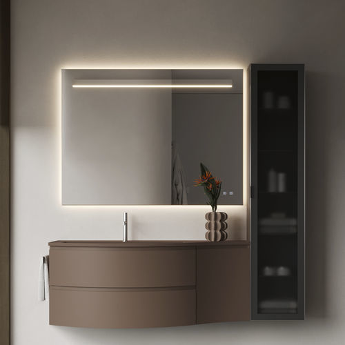 Mobile lavabo sospeso - 24 - IDEAGROUP - in composito / in alluminio / contemporaneo