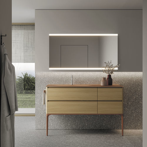 Specchio da bagno a muro - DUAL - IDEAGROUP - contemporaneo / rettangolare / orizzontale
