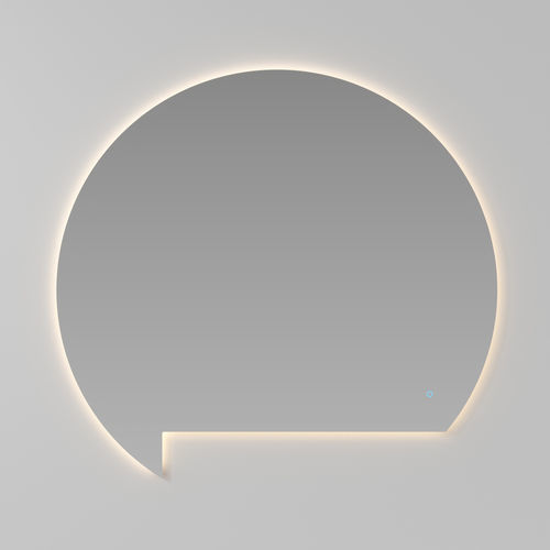 Specchio a muro - LUNETTA - IDEAGROUP - contemporaneo / curvo / incolore