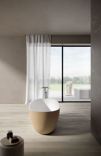 Vasca da bagno ovale - ELLISSE - IDEAGROUP - da incasso / ad isola / filomuro