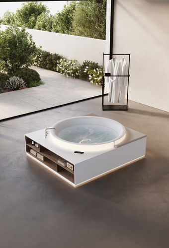 Vasca da bagno rotonda - ARETUSA - IDEAGROUP - integrata / ad isola / per ambiente abitativo
