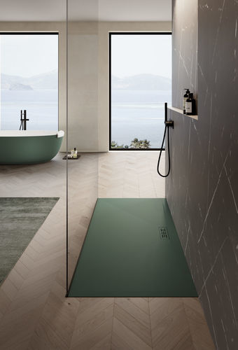 Piatto doccia rettangolare - TWENTY - IDEAGROUP - rasoterra / rialzato / in Technogel®