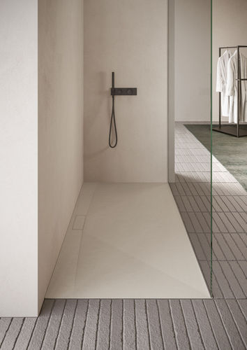 Piatto doccia rettangolare - DUAL  - IDEAGROUP - rialzato / da appoggio / in Technogel®