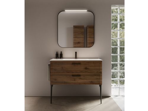 Supporto per lavabo in legno - PROVENCE 04 - IDEAGROUP - in ceramica / polimerico / in metallo laccato