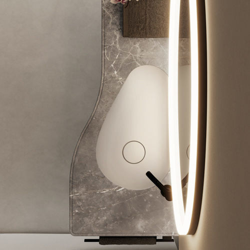 Lavabo sottopiano - VELA - IDEAGROUP - in materiale composito / finitura opaca / lucido