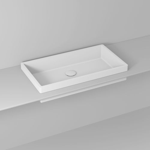 Lavabo da incasso - VENERE - IDEAGROUP - in materiale composito / finitura opaca / rettangolare