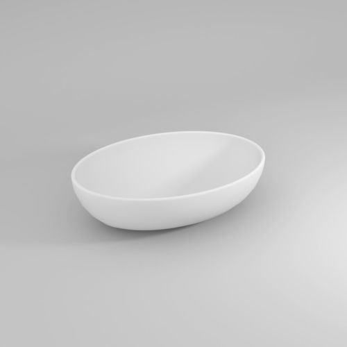 Lavabo da appoggio - SOFTLY - IDEAGROUP - in ceramica / finitura opaca / lucido