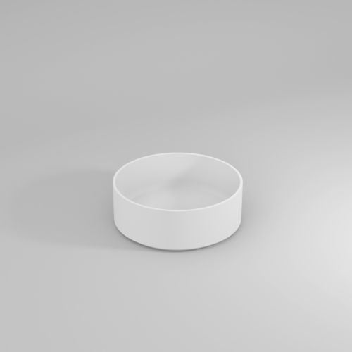 Lavabo da appoggio - RIVA03 - IDEAGROUP - in Cristalplant® / finitura opaca / antibatterico
