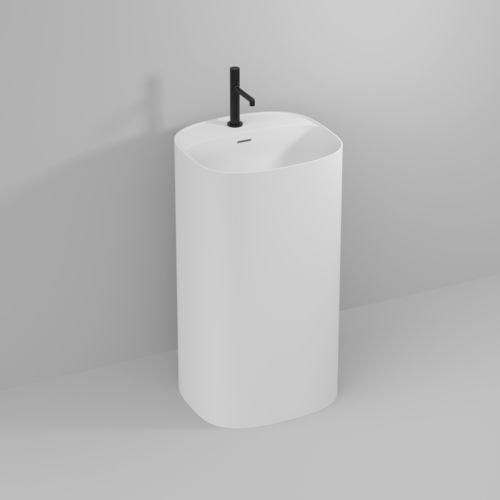 Lavabo autoportante - SATURNO02 - IDEAGROUP - in Cristalplant® / finitura opaca / antibatterico