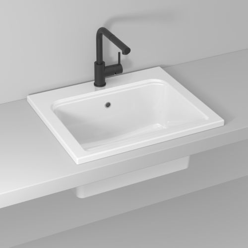 Lavabo per lavanderia drop-in - YORK - IDEAGROUP - in ceramica