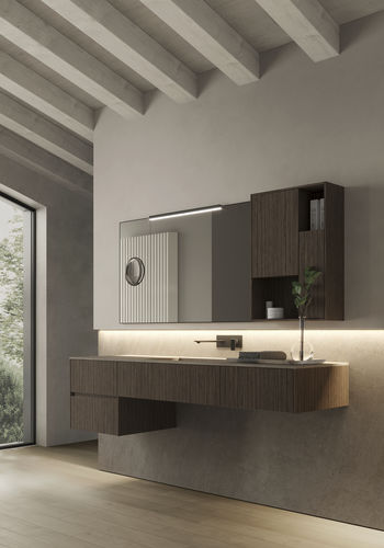 Mobile lavabo sospeso - NYÙ 10 - IDEAGROUP - in HPL / contemporaneo / senza ante