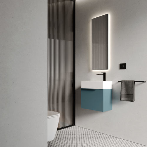 Mobile lavabo a muro - MY TIME 25 - IDEAGROUP - in ceramica / in titanio / contemporaneo
