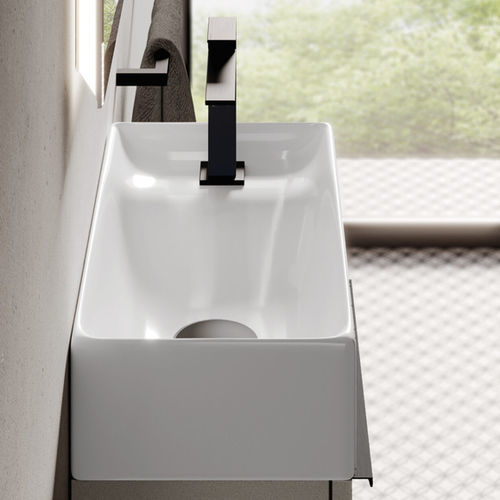Lavabo da appoggio - TOUCH  - IDEAGROUP - in ceramica / di lunga durata / singolo