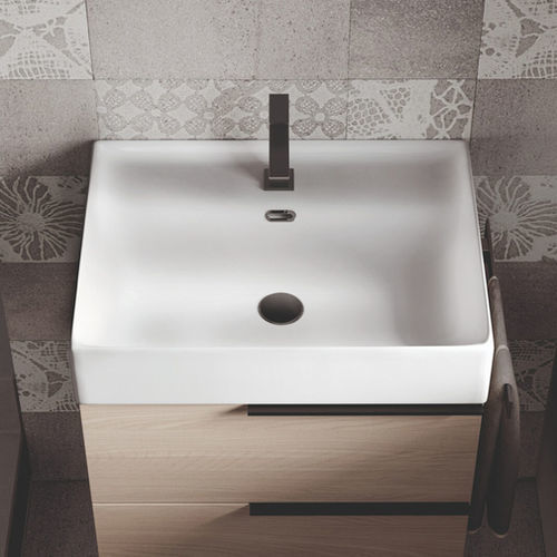 Lavabo da appoggio - TOUCH - IDEAGROUP - in ceramica / di lunga durata / singolo
