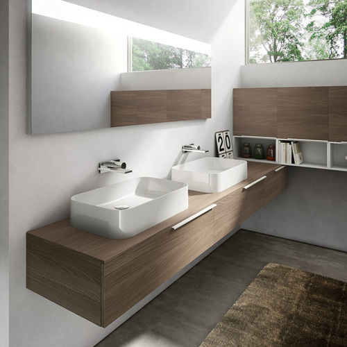 Lavabo da appoggio - SLIM  - IDEAGROUP - in ceramica / di lunga durata / singolo