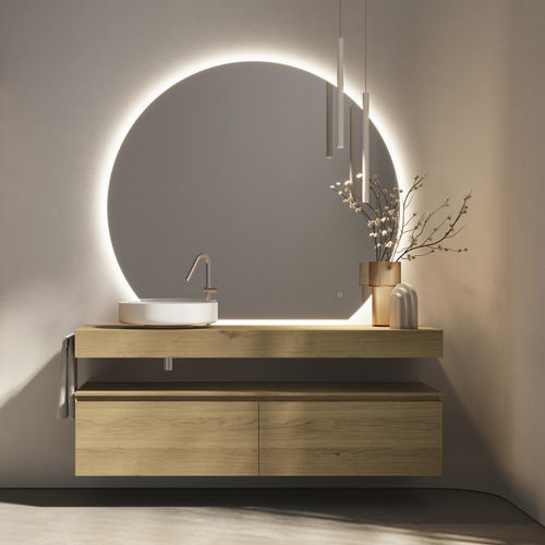 Mobile da bagno moderno - CUBIK 03 - IDEAGROUP - per uso residenziale / in legno / laccato