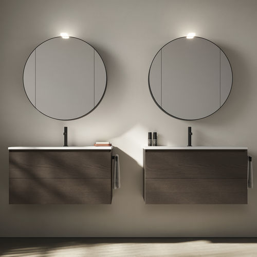 Mobile lavabo sospeso - CUBIK 05 - IDEAGROUP - in HPL / moderno / senza ante
