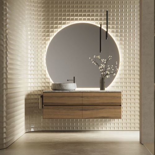 Mobile da bagno moderno - CUBIK 06 - IDEAGROUP - per uso residenziale / in legno / in alluminio