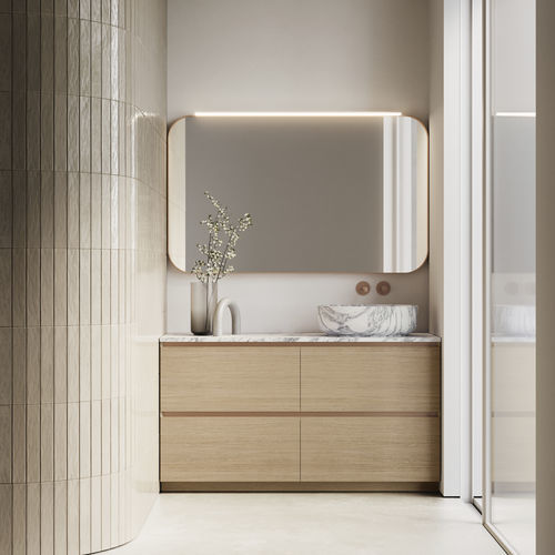 Mobile da bagno moderno - CUBIK 10 - IDEAGROUP - per uso residenziale / in legno / in HPL