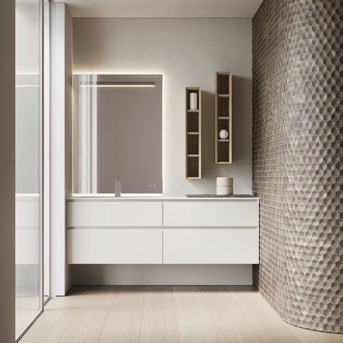 Mobile da bagno moderno - CUBIK 14 - IDEAGROUP - per uso residenziale / in legno / in HPL