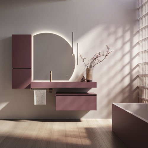 Mobile da bagno moderno - CUBIK 15 - IDEAGROUP - per uso residenziale / in HPL / opaco