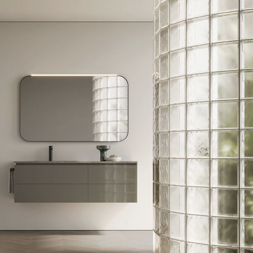 Mobile da bagno moderno - CUBIK 16 - IDEAGROUP - per uso residenziale / in legno / in HPL