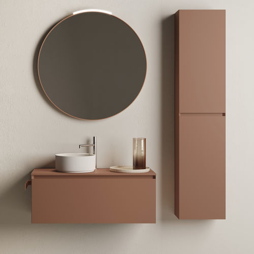 Mobile da bagno moderno - CUBIK 17 - IDEAGROUP - per uso residenziale / in legno / in HPL