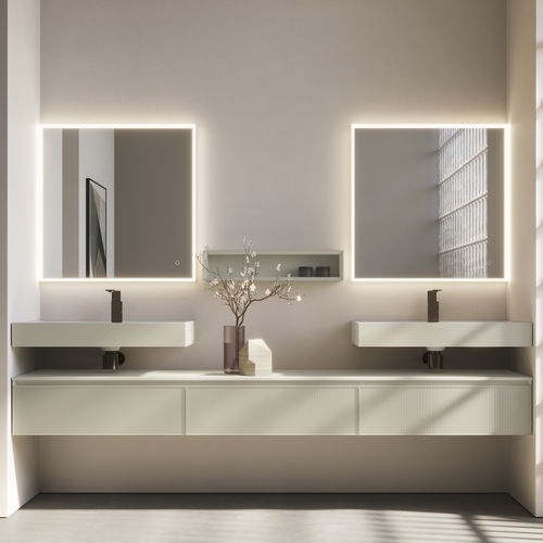 Mobile da bagno moderno - CUBIK 18 - IDEAGROUP - per uso residenziale / in legno / in HPL