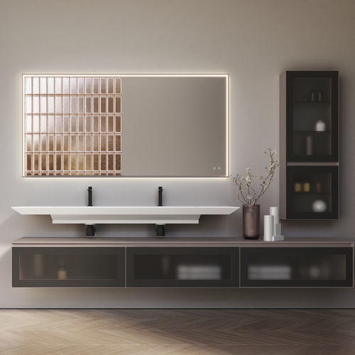 Mobile da bagno moderno - CUBIK 20 - IDEAGROUP - per uso residenziale / in legno / in HPL