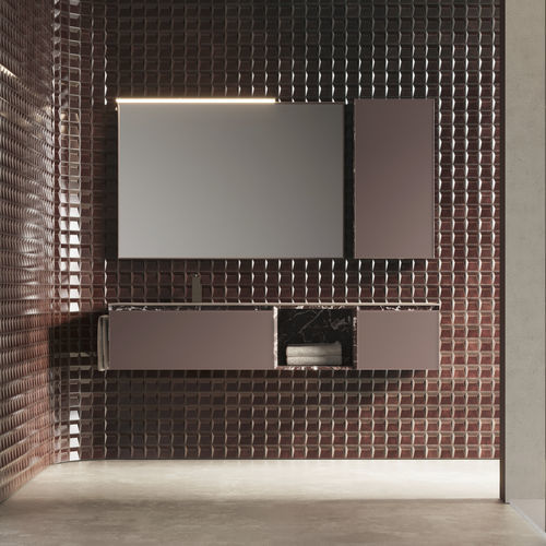 Mobile da bagno moderno - CUBIK 21 - IDEAGROUP - per uso residenziale / in legno / in HPL