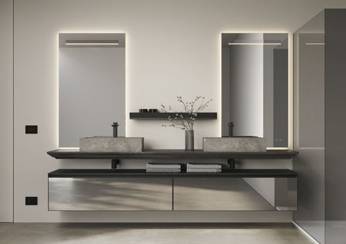 Mobile da bagno moderno - CUBIK 23 - IDEAGROUP - per uso residenziale / in legno / in laminato