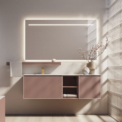 Mobile da bagno moderno - CUBIK 24 - IDEAGROUP - per uso residenziale / in legno / in HPL