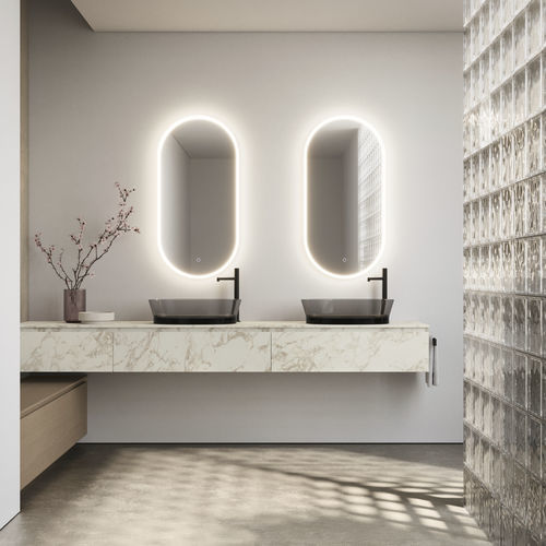 Mobile da bagno moderno - CUBIK 32 - IDEAGROUP - per uso residenziale / in legno / in HPL