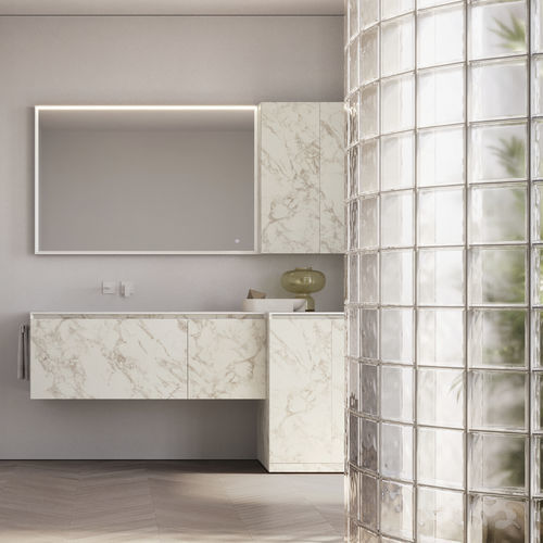 Mobile da bagno moderno - CUBIK 34 - IDEAGROUP - per uso residenziale / in legno / in HPL