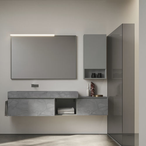 Mobile da bagno moderno - CUBIK 33 - IDEAGROUP - per uso residenziale / in legno / in HPL