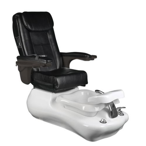 Poltrona spa pedicure in ecopelle - CLEANSPA 'V' - Comfortel - con poggiatesta / nera