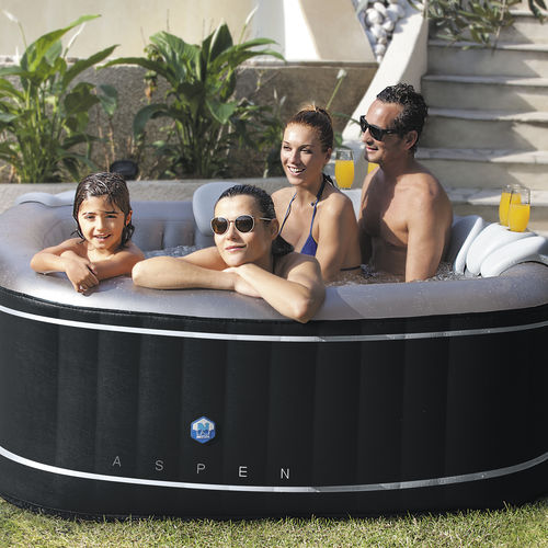 Spa fuoriterra - ASPEN - POOLSTAR - quadrata / 4 posti / in composito