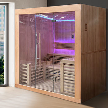 Sauna finlandese - UTOPIA - POOLSTAR - per uso residenziale / contract / in picea