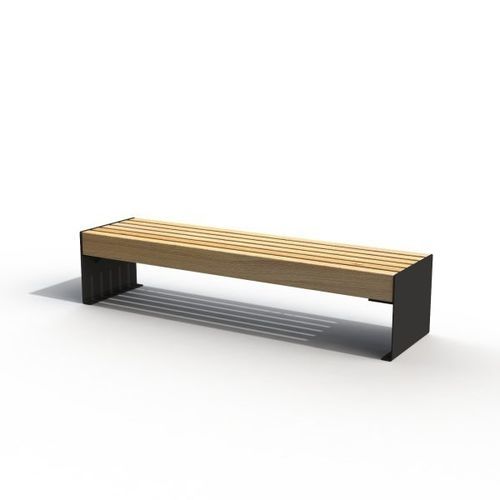 Panca per spazi pubblici contemporanea - KS2300 - Darba Spars - in acciaio / in legno / per stazioni marittime