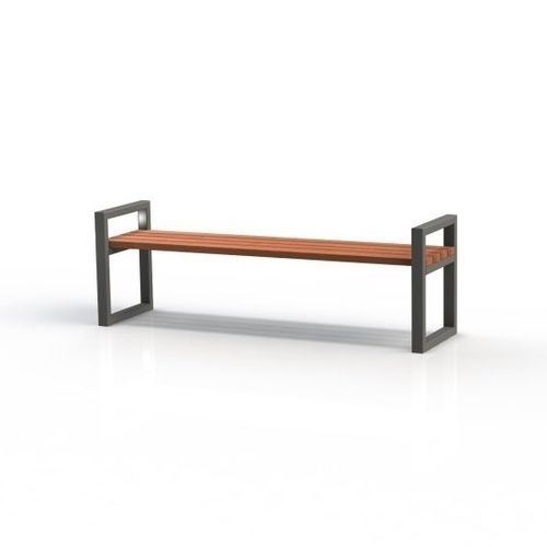 Panca per spazi pubblici contemporanea - KS2400 - Darba Spars - in acciaio / in legno / in picea
