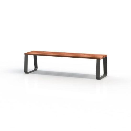 Panca per spazi pubblici contemporanea - KS1900 - Darba Spars - in Solid Surface / in acciaio / in acciaio verniciato