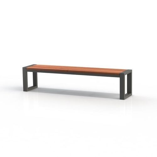 Panca per spazi pubblici contemporanea - KS2600 - Darba Spars - in acciaio / in legno / in pino