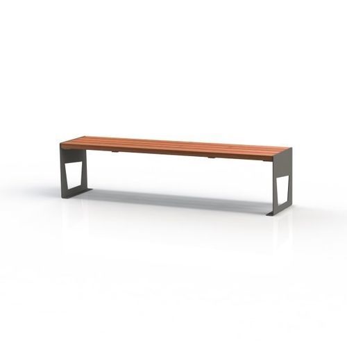 Panca per spazi pubblici contemporanea - KS1200 - Darba Spars - in Solid Surface / in acciaio / in legno