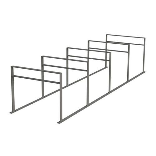 Rastrelliera per biciclette a pavimento - GM-K7-05 - Darba Spars - con sistema di sicurezza / per spazi pubblici / in acciaio inossidabile