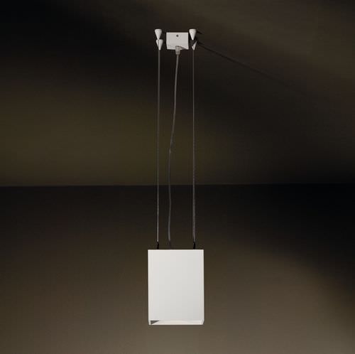 Lampada a sospensione - DADO S HIPAR - TAL - in alluminio spazzolato / contemporanea / con cavo
