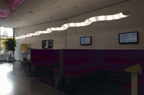Luce a sospensione - RIPLEY SUSP 2xT5 28-54W+2QR111  - TAL - a lampada fluorescente / lineare / in policarbonato